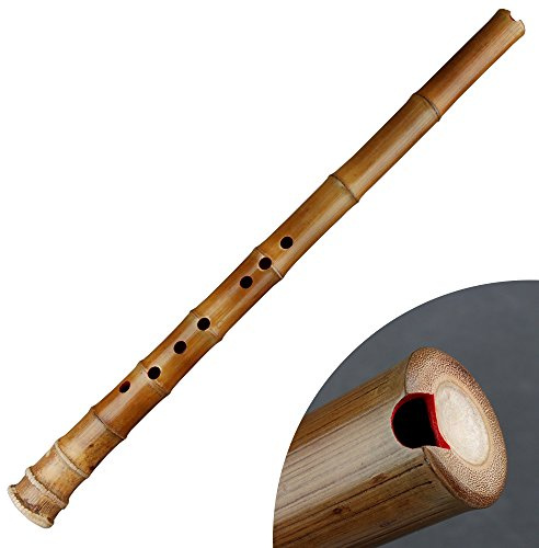 Traditionelle Musikinstrument GF Schlüssel 8 Löcher natur Bambus Flöte Xiao genannt G Key natur