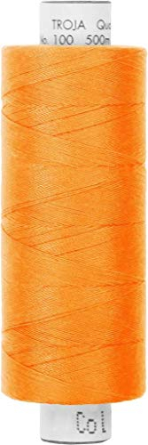Stoffe Werning Amann Troja Nähgarn 500 m orange Allesnäher Qualtitätsgarn 100% PES - Preis Gilt für eine Rolle