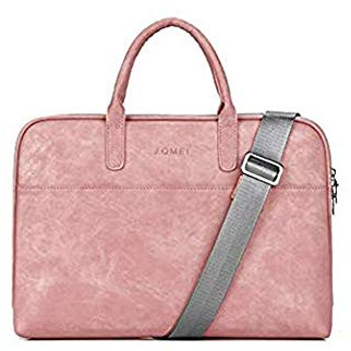 Zomiee 13-15.6 Pollici Laptop Sleeve Custodia Borsa ventiquattrore Impermeabile con Cerniera e Tracolla Regolabile per Apple MacBook, MacBook PRO, MacBook Air, Notebook e Tablet (13 Inch, Rosa)