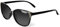 Face Shadow Cat Eye Sunglasses for Women Polarized Fashion Metal Decoration Ultralight UV400 Protection Black