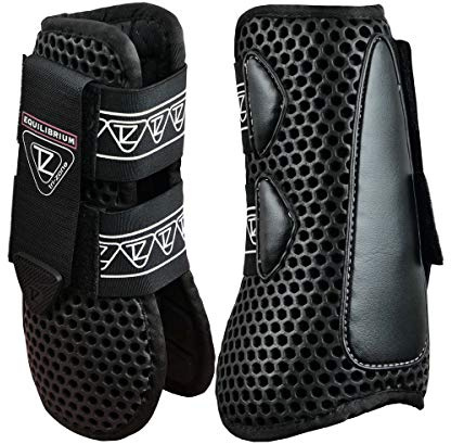 Equilibrium New Tri-Zone Open Fronted Cross Country Boot Large Black