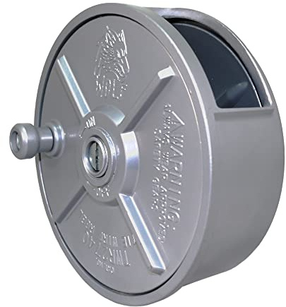 WOLF 6.25’’ Aluminum Tie Wire Reel Coil Holder Wheel, Lightweight, Ambidextrous, Built-in Belt Loops & Knob