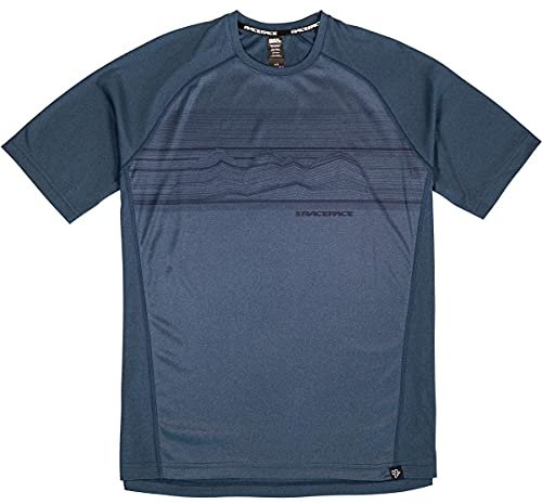 Race Face Unisex-Erwachsene MTB Jersey Short-Sleeved Trigger Navy Radfahren, Colour, Size