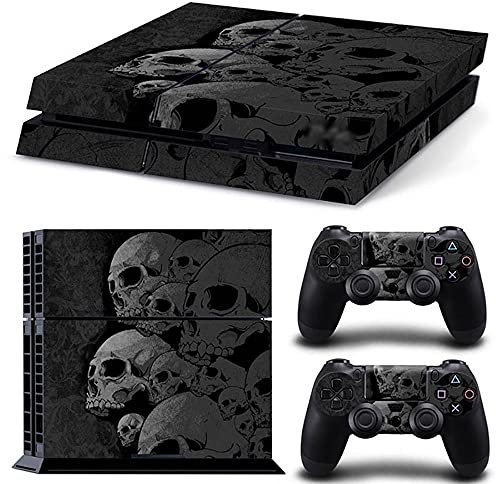Handy Skin Aufkleber für Playstation 4 - Black Skull PS4 Konsole & Controller Skins Wrap Vinyl Sticker Sticker Sticker Cover