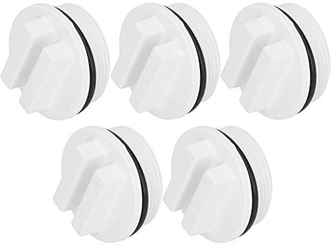 5 Pièces Bouchon De Piscine 1 1/2 Pouce Ligne De Retour De Piscine Bouchon De Vidange De Filtre d'hiver avec Joint Torique