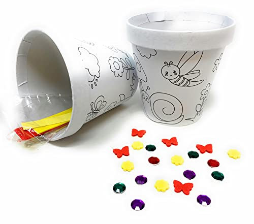 Bulk 12 Pack of Decorate Your Own Craft Flower Pots