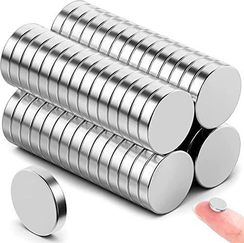 20 Pack 10 mm x 3 mm Magnets, Fridge Magnet, Strong Small Magnet, Strong Whiteboard Magnets, Tiny for Adults, Magnetic Flat for Fridge, Whiteboards, Crafts, DIY