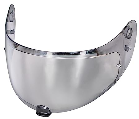 Motorradhelm-Objektiv, kompatibel mit H-JC HJ-20M Helmvisier, geeignet für H-JC FG-17 IS-17 FG-ST RPHA ST HJ-20ST C70 Helmets (Farbe: Silber)