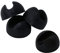 Melko Tischbeinschoner Bodenschutz 4er Set für Hairpin Legs 12mm Schwarz oder Transparent Silikon Rund Haarnadelbeine Tischbeine Esstisch Stuhlbeinkappen… (Schwarz)