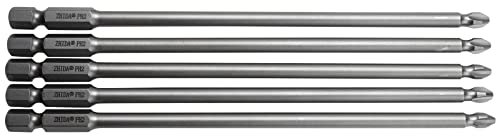 ZHIDA 15,2 cm lange Schraubendreher-Bits Phillips, PH2, Kreuz-Bits, Nr. 2#, 3 Stück
