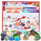 Adventskalender 2025 für Kinder Kristalle, Weihnacht Countdown Kalender 24 Stück natürlicher Edelstein Gesteine und Mineralien zum Sammeln und Lernen für Jungen,Mädchen
