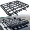 Dachgepäckträger Universal Dachkorb Auto Dachkorb Korb Aluminium Gepäckkorb Dachträger Schwarz Universal Korb Relingträger für Alle SUV-Modelle,127x91CM,Gewichtskapazität 68KG