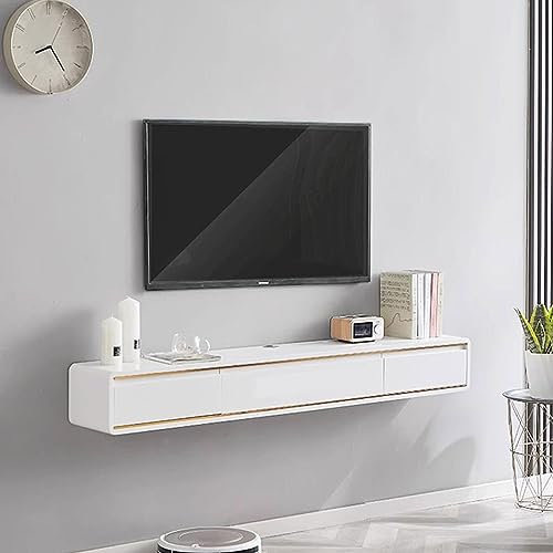 TV Table Unit for TVs, Modern TV Cabinet Entertainment Center TV Stands Cable Box/DVD Players/Game Console/Router/Set top box Storage Shelf Book Shelf Display Shelf Multimedia Accessory Organizer
