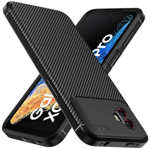 ivoler Coque Silicone pour Samsung Galaxy Xcover 6 Pro, [Protection Antichoc Militaire] Étui de Protection, Mince Souple TPU Anti-Rayures Dos Bumper Housse, Noir