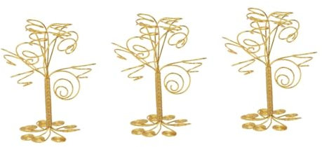 Kisangel 3pcs Indoor Hanging Plant Stand Air Plant Display Rack Flower Rack Small Stand Decorative Tillandsia Holder Air for Home Decor