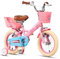 Glerc Sasha 16 Zoll Kleinkinderfahrrad für 4-, 5- und 6- und 7-jährige Mädchen im Retro-Vintage-Stil, Kinderfahrräder mit Puppenfahrradsitz & Stützrädern & Ständer Rosa
