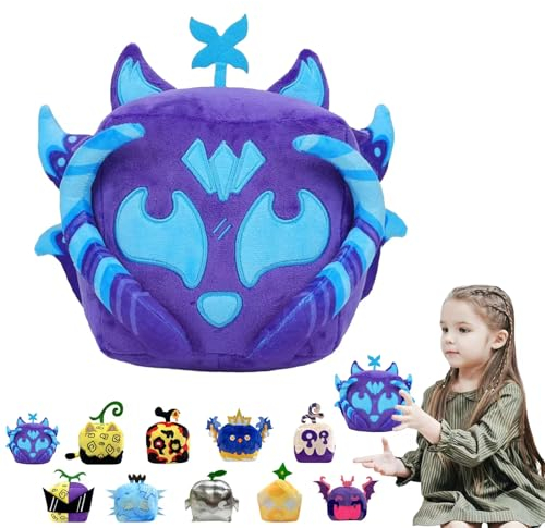 POPOYU Blox Fruits Plüschtier,Blox Fruits Kuscheltier Plüsch Weiches Stofftierkissen,Cartoon Fuchs Blox Fruits Plüschtier für Kinder Geschenke,Bloxfruits Plüschfiguren für Fans-Geburtstagspuppe