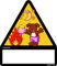 Kinderfinder Aufkleber rosa Teddy signalgelb (wetterfest)