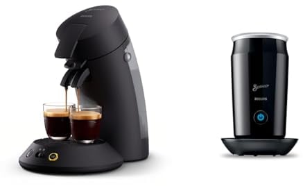 Philips Senseo Original Plus Kaffeepadmaschine & SENSEO Milk Twister – Milchaufschäumer für heißes und kaltes Milchaufschäumen