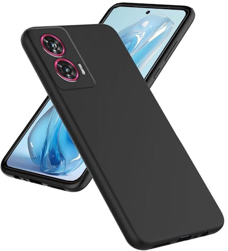 JNERBUYI Protective Cover for Motorola Edge 50 Fusion 5G, Bumper Shockproof Case, Anti-fingerprint Shell, and Easy to Clean Phone Case. Black