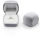 AfitLulu Ringbox Samt Ring Aufbewahrung Ringbox Hochzeit Elliptisch Verlobungsring Box für Vorschläge, Verlobungen und Hochzeiten (Grau)