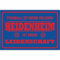 Indigos UG - Schild Fussball - 60x40cm - Fussball ist meine Relegion & Leidenschaft Heidenheim Fan - blau - rot - Schilder für Fußballfans - Fanartikel - Merchandise