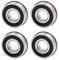 COZERI 4 cuscinetti a sfera con flangia, 20 x 35 x 11 mm, per carriola, cuscinetti a sfera F6003-20-2RS, cuscinetti a sfera di alta qualità per carriole, carrelli da giardino, macchinari, veicoli di