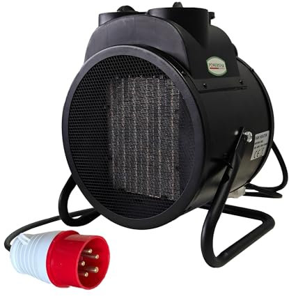 380V 5KW Electric Fan Heater, Industrial Space Heater - High-Performance, Energy-Efficient, 50Hz Heating Solution for Garages, Workshops, and Warehouses (5kw Electric Heater)