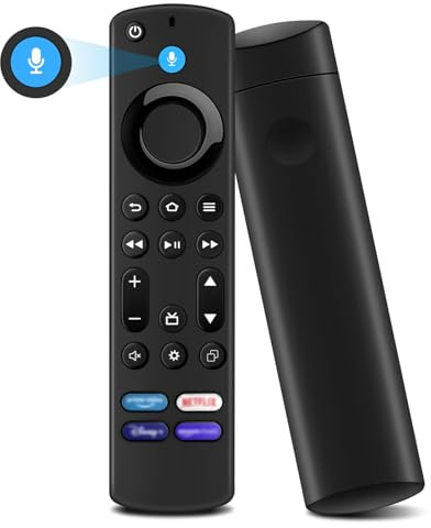Fernbedienung Ersatz(4th Gen), Fernbedienung mit Sprachsteuerung für TV S-tick/TV Cube und alle Insignia-Toshiba-Pioneer-FireOS-Smart-TVs