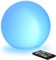 Mr.Go 8 LED Solar Lamp Ball Light Color Change Mood Light Sphere Lamp, Waterproof Garden Orb with Ground Stake, Remote Control, Auto On/Off, 16 RGB Dimmable Colors for Patio Yard Pathway