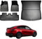 2befair Allwettermatten Gesamtset Tesla Model Y 2025 Juniper – Made in Germany, Fußmatten für Kofferraum & Innenraum, im Set. LDPE