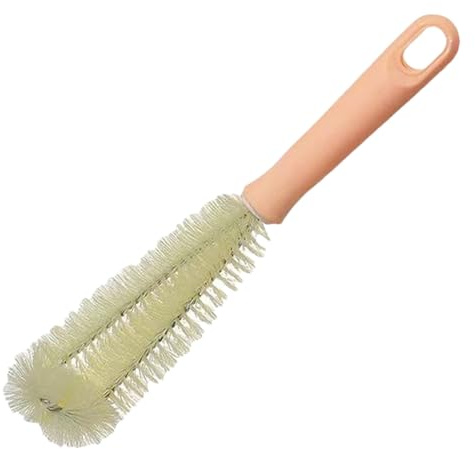 manhegari Brosse de nettoyage de bouteille d'eau ergonomique à manche court | Brosse à récurer portable pour la maison, la cuisine, les voyages, les restaurants, les cafés, les magasins