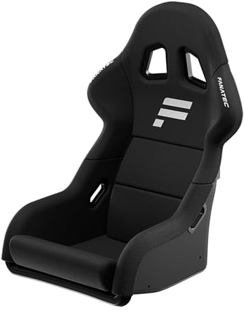 FANATEC ClubSport GT Sim Racing Cockpit-Sitzt – Festigkeit und Steifheit, Schale Faserverstärktem, Atmungsaktivem Stoff, Lendenstütze – Schwarz