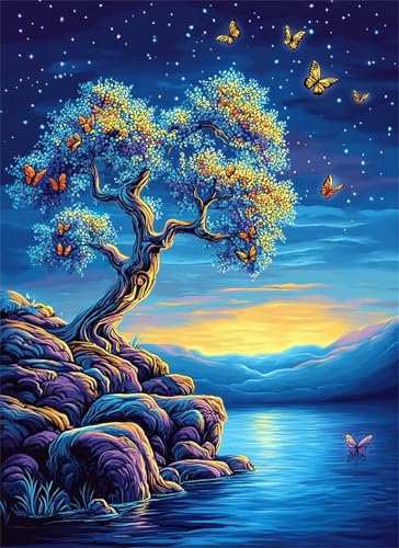 Puzzle 6000 Teile Sternenhimmel Puzzle Erwachsene, Holzpuzzle Klassische Puzzles Baum Jigsaw Puzzles für Erwachsene, Clevere Rätsel Wooden Jigsaw, Geschicklichkeitsspiel für die Ganze Familie g-978