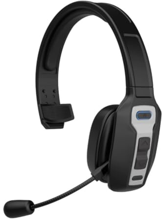 Koolenry On-Ear Headphones, Bluetooth Headset with Microphone, Trucker Bluetooth Headset with AI Noise Cancelling and Mute Button
