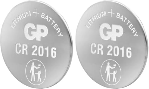 GP Batteries Lithium Cell CR2016 Single-Use Battery Litio 3 V - Pilas (Single-Use Battery, CR2016, Litio, Botón/Moneda, 3 V, 1 Pieza(s)) (Paquete de 2)