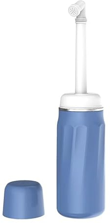 Portable Bidet Postpartum, Peri Bottle, 400ml Capacity with Cap and Carry Pouch, Ideal for Postpartum, Traveling and Camping, Travel Bidet Bottle, Hospital Bag Maternity Essentials, (Blue)