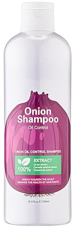 Zwiebel-Shampoo,Sanfte Volumenpflege mit langanhaltender Tiefenreinigung,Fettregulierendes Shampoo für Frauen | für Damen, Herren, trockenes, fettiges, feines, kräftiges, glattes, lockiges Haar,