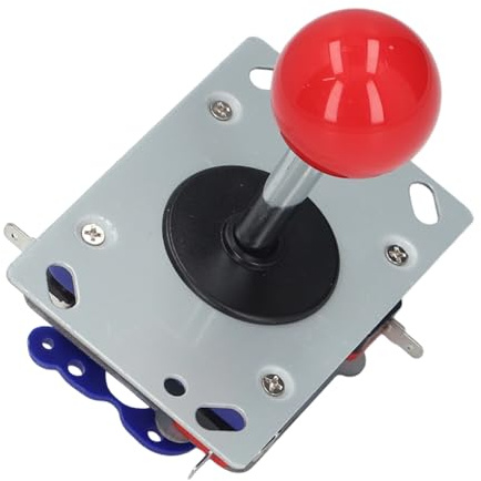 Bewinner Classic Competition Style Game Joystick - 2/4/8-Way Operation with Red Ball Handle & Micro Switch for Fighting Game Console