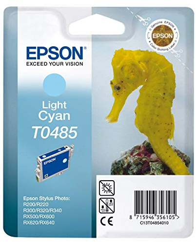 Epson 235B290 T0485 Tintenpatrone Seepferd, Singlepack cyan