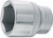 Hazet 1000-24 Douille carré creux 20 mm/profil à 6 pans extérieurs Taille 24 longueur 52 mm