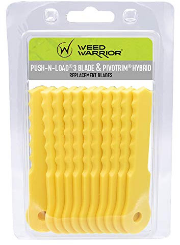 Weed Warrior Push-N-Load Nylon-Ersatzklingen für Push-N-Load Trimmerkopf, 12 Stück