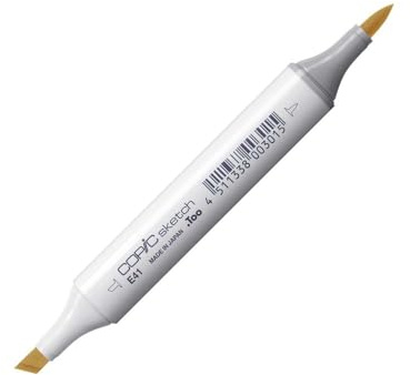 COPIC Sketch Coloured Marker Pen - (E-41) Pearl White, For Art & Crafts, Colouring, Graphics, Highlighter, Design, Anime, Professional & Beginners, Art Supplies & Colouring Books