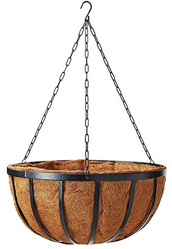 Arcadia Garden Products 1592 Solstice Series - Fioriera Rotonda, 40,6 cm, Colore: Nero