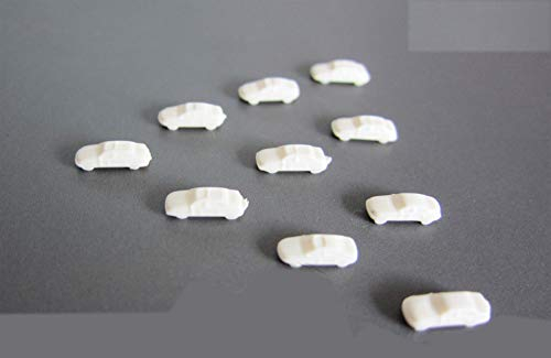 30 x Modell Autos, unbemalt, für Modellbau 1:500, Modelleisenbahn Schmalspur
