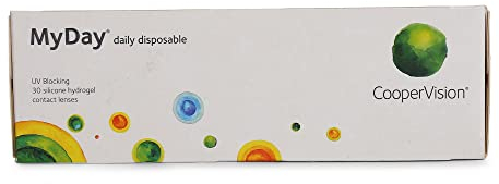 Myday 1-Day Silicone - Lentes de contacto esféricas diarias (R 8.4 / D 14.2 / -1 Diop), Pack de 30 uds.