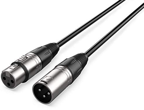 Audibax Silver Cable XLR Macho - XLR Hembra 15 Metros Negro