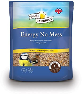 Walter Harrison's Energy Wild Bird Food Mix for Garden Bird Seed No Mess - 4kg