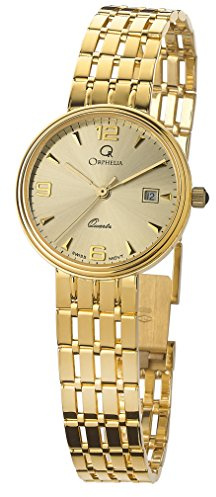 Orphelia Damen Armbanduhr Analog Quarz Gelbgold MON-7078