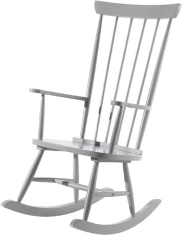 Vipack Schaukelstuhl aus Massivholz, Grau, für Babys, Retro-Stil, für EIN Traumzimmer